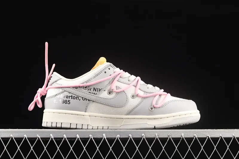 All Categories Nk SB Dunk Series Nk SB Dunk Low Low-top sneakers Pure original version OF x Nk Dunk Low OW Gray SB smashed backboard fashion casual sneakers DM1602-109